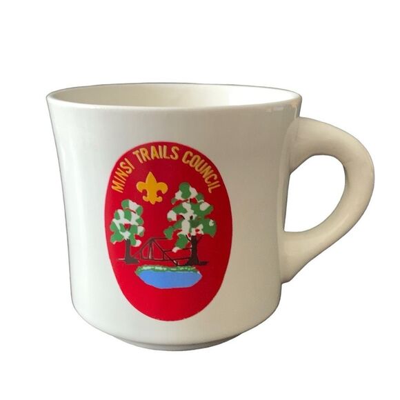 Vintage Boy Scouts Minsi Trails Council Coffee Tea Mug BSA - Picture 8 of 10